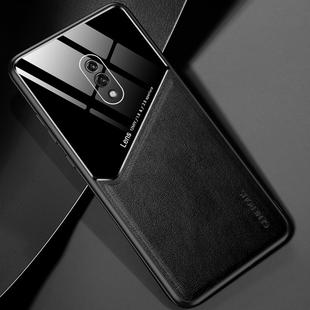 For OPPO K3 All-inclusive Leather + Organic Glass Protective Case with Metal Iron Sheet(Black)