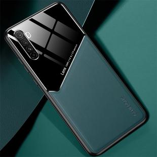 For OPPO Realme 6 All-inclusive Leather + Organic Glass Protective Case with Metal Iron Sheet(Green)