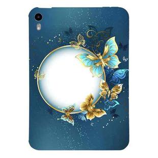 For iPad mini 6 Color Painting Pattern Smart Tablet TPU Case(Butterfly Circle)