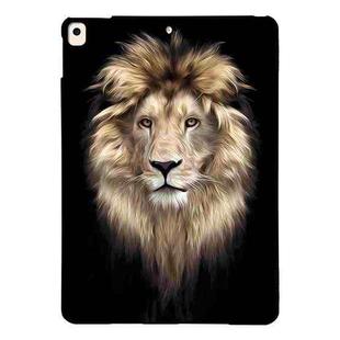 For iPad 10.2 2021 / 2020 / 2019 Color Painting Pattern Smart Tablet TPU Case(Lion)