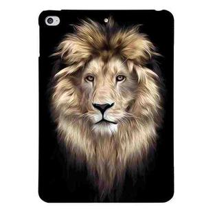 For iPad mini 5 / 4 Color Painting Pattern Smart Tablet TPU Case(Lion)