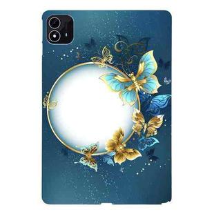 For itel Pad One Color Painting Pattern Smart Tablet TPU Case(Butterfly Circle)