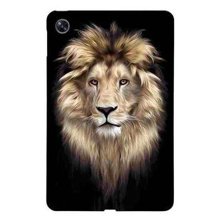 For OPPO Pad Air Color Painting Pattern Smart Tablet TPU Case(Lion)