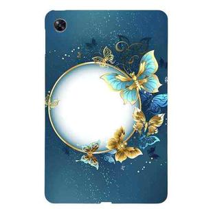 For OPPO Pad Air Color Painting Pattern Smart Tablet TPU Case(Butterfly Circle)