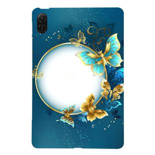 For Honor Pad X8a Color Painting Pattern Smart Tablet TPU Case(Butterfly Circle)