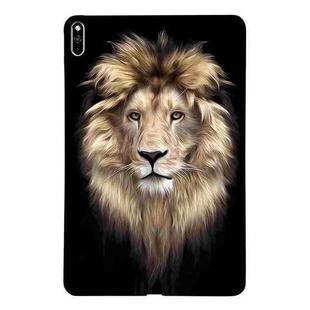 For Huawei MatePad Pro 10.8 2021 Color Painting Pattern Smart Tablet TPU Case(Lion)