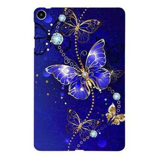 For Huawei MatePad SE Color Painting Pattern Smart Tablet TPU Case(Blue Butterfly)