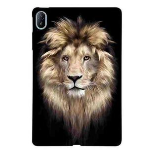 For Huawei MatePad SE 11 2024 Color Painting Pattern Smart Tablet TPU Case(Lion)