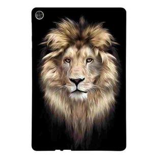 For Huawei MatePad T 10s Color Painting Pattern Smart Tablet TPU Case(Lion)