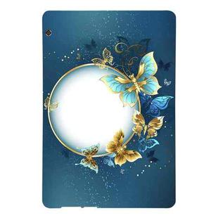 For Huawei MediaPad T5 Color Painting Pattern Smart Tablet TPU Case(Butterfly Circle)