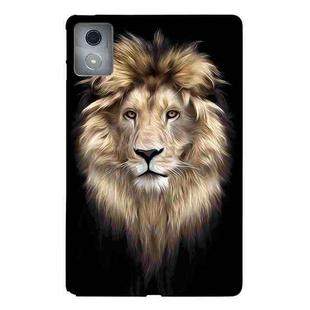 For Lenovo Tab K11 Plus Color Painting Pattern Smart Tablet TPU Case(Lion)