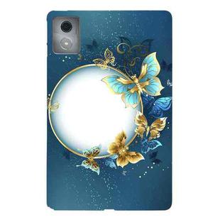 For Lenovo Tab K11 Plus Color Painting Pattern Smart Tablet TPU Case(Butterfly Circle)