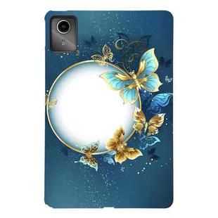 For Lenovo Tab M11 / Xiaoxin Pad 2024 Color Painting Pattern Smart Tablet TPU Case(Butterfly Circle)