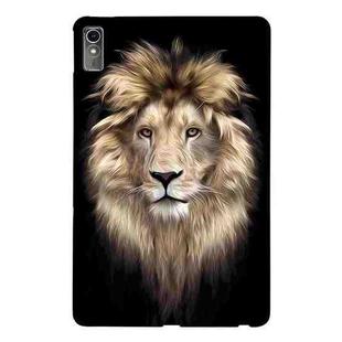 For Lenovo Tab M10 5G 2023 Color Painting Pattern Smart Tablet TPU Case(Lion)