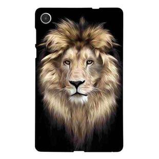 For Lenovo Tab M8 4th Gen Color Painting Pattern Smart Tablet TPU Case(Lion)