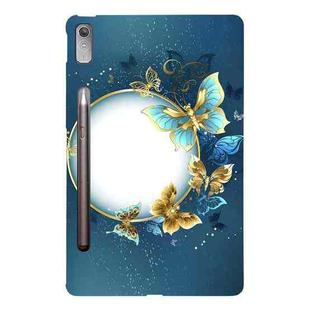 For Lenovo Tab P11 Pro Gen 2 Color Painting Pattern Smart Tablet TPU Case(Butterfly Circle)