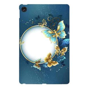 For Lenovo Tab M10 Plus 3rd Gen Color Painting Pattern Smart Tablet TPU Case(Butterfly Circle)