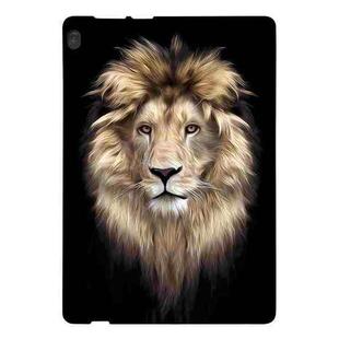 For Lenovo Tab M10 Color Painting Pattern Smart Tablet TPU Case(Lion)