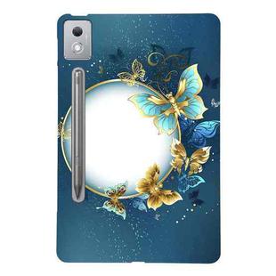 For Lenovo Tab P12 Pro 12.7 2025 Color Painting Pattern Smart Tablet TPU Case(Butterfly Circle)