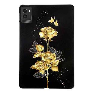 For Lenovo Legion Y700 2025 Color Painting Pattern Smart Tablet TPU Case(Golden Rose)