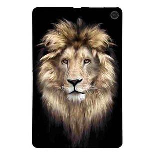 For Amazon Fire Max 11 Color Painting Pattern Smart Tablet TPU Case(Lion)