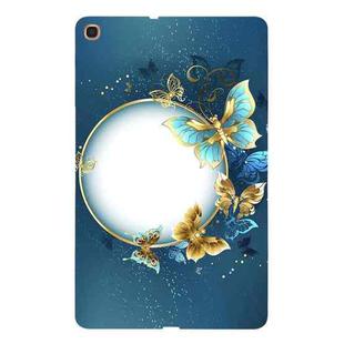 For Samsung Galaxy Tab A 10.1 (2019) Color Painting Pattern Smart Tablet TPU Case(Butterfly Circle)