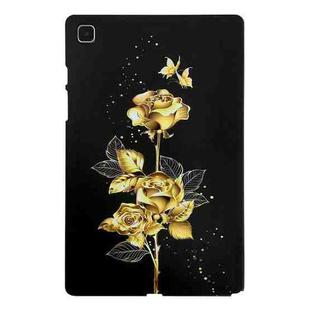 For Samsung Galaxy Tab A7 10.4 2020 Color Painting Pattern Smart Tablet TPU Case(Golden Rose)