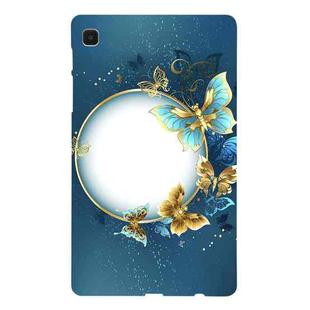 For Samsung Galaxy Tab A7 Lite Color Painting Pattern Smart Tablet TPU Case(Butterfly Circle)