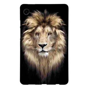 For Samsung Galaxy Tab A9 Color Painting Pattern Smart Tablet TPU Case(Lion)
