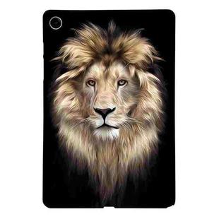 For Samsung Galaxy Tab A9+ Color Painting Pattern Smart Tablet TPU Case(Lion)