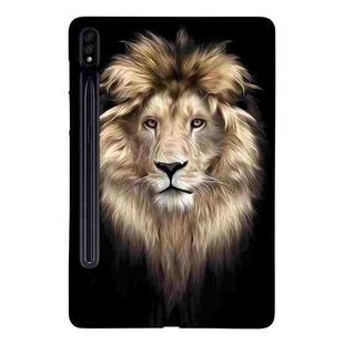 For Samsung Galaxy Tab S7 / S8 Color Painting Pattern Smart Tablet TPU Case(Lion)