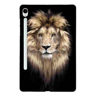 For Samsung Galaxy Tab S9 / S9 FE Color Painting Pattern Smart Tablet TPU Case(Lion)