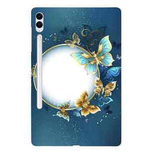 For Samsung Galaxy Tab S9+ / S9 FE+ Color Painting Pattern Smart Tablet TPU Case(Butterfly Circle)