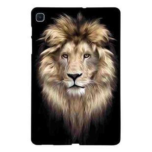 For Samsung Galaxy Tab S6 Lite 2024 / 2022 Color Painting Pattern Smart Tablet TPU Case(Lion)