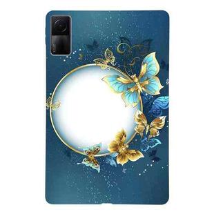 For Redmi Pad 10.61 Color Painting Pattern Smart Tablet TPU Case(Butterfly Circle)