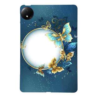 For Redmi Pad SE 8.7 4G Color Painting Pattern Smart Tablet TPU Case(Butterfly Circle)