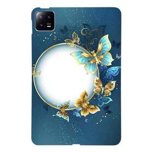 For Xiaomi Pad 6 Color Painting Pattern Smart Tablet TPU Case(Butterfly Circle)