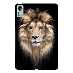 For Xiaomi Pad 5 Pro 12.4 Color Painting Pattern Smart Tablet TPU Case(Lion)