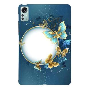 For Xiaomi Pad 5 Pro 12.4 Color Painting Pattern Smart Tablet TPU Case(Butterfly Circle)