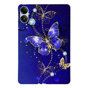 For Xiaomi Poco Pad Color Painting Pattern Smart Tablet TPU Case(Blue Butterfly)