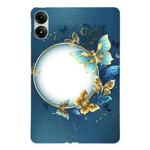 For Xiaomi Poco Pad Color Painting Pattern Smart Tablet TPU Case(Butterfly Circle)