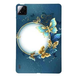 For Xiaomi Pad 7 / Pad 7 Pro Color Painting Pattern Smart Tablet TPU Case(Butterfly Circle)
