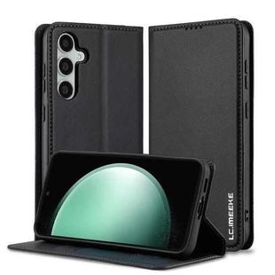 For Samsung Galaxy S23+ 5G LC.IMEEKE L1 Series Frosted Fine Texture PU Phone Case(Black)