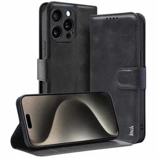 For iPhone 15 Pro Max IMAK Count Series Flip Leather Phone Case(Black)