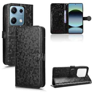 For Redmi Note 14S Honeycomb Dot Texture Leather Phone Case(Black)