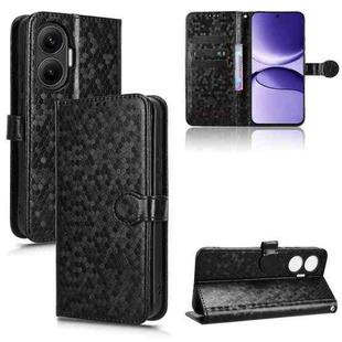 For Redmi Turbo 4 Pro 5G Honeycomb Dot Texture Leather Phone Case(Black)