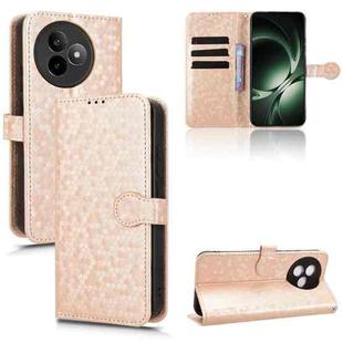 For Redmi K80 Ultra Honeycomb Dot Texture Leather Phone Case(Gold)