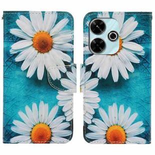 For Xiaomi Redmi 13 4G Colored Drawing Pattern Leather Phone Case(Daisy)