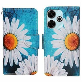 For Xiaomi Redmi 13 4G Colored Drawing Pattern Leather Phone Case(Chrysanthemum)