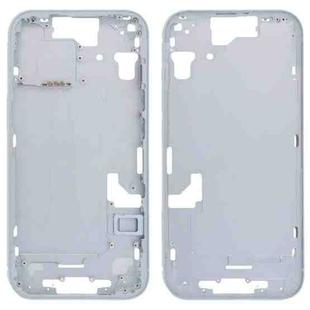 For iPhone 15 Middle Frame Bezel Plate with Side Keys + Card Tray, Version:US Version(Blue)